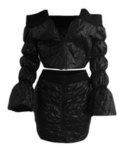 Load image into Gallery viewer, two piece puffer skirt set
