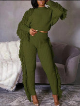 Load image into Gallery viewer, tassel sweater pants set
