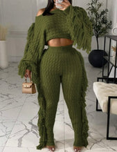 Load image into Gallery viewer, tassel sweater pants set
